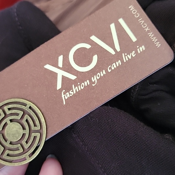 XCVI Brown Womens Huckle Legging NEW with Tags Size Large - Picture 6 of 8